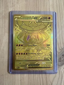 Pokemon TCG Mega Zygarde Ex 124/088 Perfect Order Gold Hyper Rare - Image 1