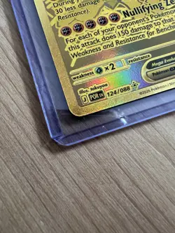 Pokemon TCG Mega Zygarde Ex 124/088 Perfect Order Gold Hyper Rare - Image 4