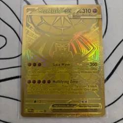 Pokemon Mega Zygarde EX 124/088 Gold Mega Hyper Rare Perfect Order Full Art NM - Image 1