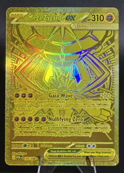 Mega Zygarde ex 124/088 Mega Hyper Rare Gold Perfect Order 2026 Pokemon TCG - Image 1