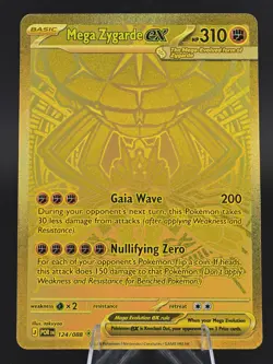 Mega Zygarde ex 124/088 Mega Hyper Rare Gold Perfect Order 2026 Pokemon TCG - Image 4