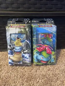 Blastoise & Venusaur Pokemon TCG V Battle 2 Factory Sealed Theme Deck Lot Bundle - Image 1