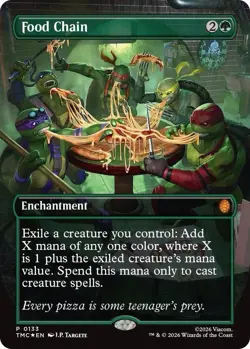 Food Chain (Borderless) (Foil) - Commander: Teenage Mutant Ninja Turtles (TMC) - Image 2