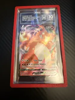 2020 Pokemon SWSH Darkness Ablaze 020/189 Charizard VMAX Ultra Rare TAG 10 - Image 1