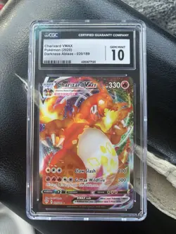 Pokemon Charizard VMAX 020/189 Darkness Ablaze Ultra Rare Holo CGC 10 330 HP - Image 1