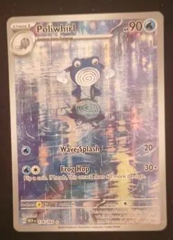 Poliwhirl 176/165 Pokemon TCG Scarlet Violet Illustration Rare Card Near Mint - Image 1