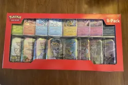 Pokemon Prismatic Evolutions 8 Mini-Tins w Promo Cards Costco - Lot Of 2 - Image 2