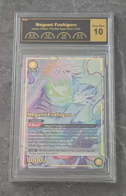Union Arena TCG Jujutsu Kaisen Megumi Fushiguro SR 2 Star - PCG GEM MINT 10 - Image 1