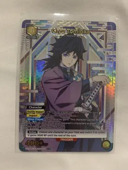 Union Arena TCG Demon Slayer Giyu Tomioka UE05BT/KMY-2-008 SR English Alt Art - Image 1