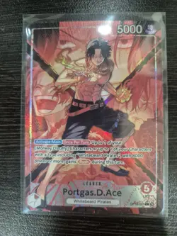 Op16-001 Portgas D Ace Leader Alt Art One Piece - Image 1