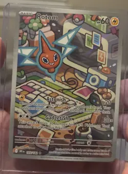 Rotom 197/182 Illustration Rare Destined Rivals Pokemon TCG NM Holo Full Art - Image 1