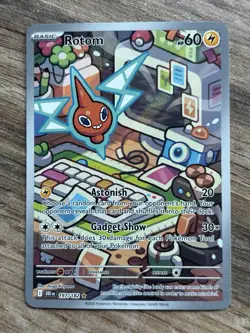Rotom 197/182 Illustration Rare Destined Rivals Pokemon TCG NM Holo Full Art - Image 1