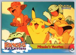 Pikachu's Vacation #42 Topps The First Movie Trading Cards Pokemon NM - Image 1