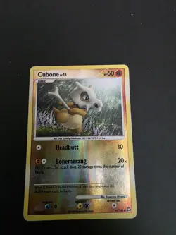 Pokemon TCG Cubone Legends Awakened Card 90/146 Reverse Holo Rare 2008 MP - Image 1