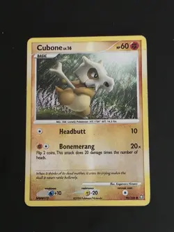Pokemon TCG Cubone Legends Awakened Card 90/146 Reverse Holo Rare 2008 MP - Image 5