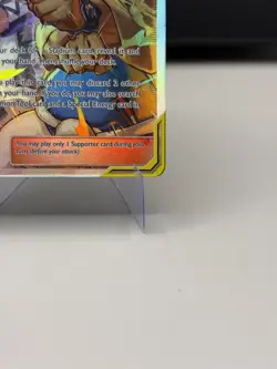 Pokemon Guzma Hala Cosmic Eclipse TCG Full Art Holo Card 229/236 Ultra Rare - Image 3