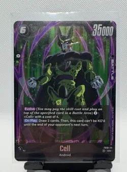 Cell FB10-111 SR Dragon Ball Fusion World Cross Force English NM Card - Image 1