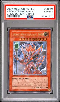 Arcanite Magician/Assault Mode CRMS-EN021 1st Ed-Ultimate Rare Yugioh PSA 8 *670 - Image 1