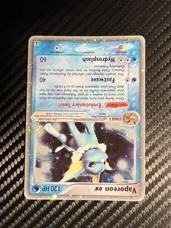 Vaporeon EX 110/113 - Ex Delta Species 2005 Holo Ultra Rare Pokemon Card TCG NM! - Image 2
