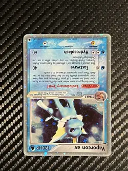 Vaporeon EX 110/113 - Ex Delta Species 2005 Holo Ultra Rare Pokemon Card TCG NM! - Image 3