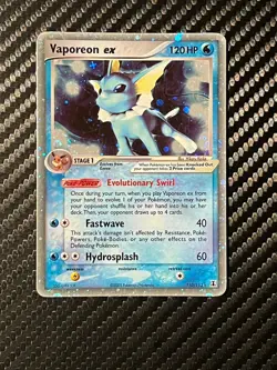 Vaporeon EX 110/113 - Ex Delta Species 2005 Holo Ultra Rare Pokemon Card TCG NM! - Image 4
