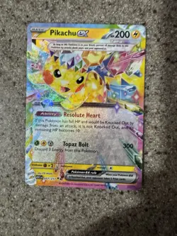 Pikachu ex 057/217 Me: Ascended Heroes Holo Full Art Double Rare Pokemon MINT - Image 1