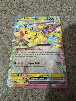 Pikachu ex 057/217 Me: Ascended Heroes Holo Full Art Double Rare Pokemon MINT - Image 2