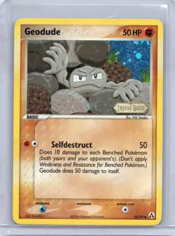 Geodude 53/92 Common Legend Maker Pokemon Reverse Holo Lightly Played - Image 1