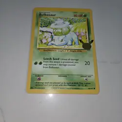 Pokemon TCG Jumbo Card Bulbasaur 44/102 Stamped Oversized Promo LP 1998 - Image 4