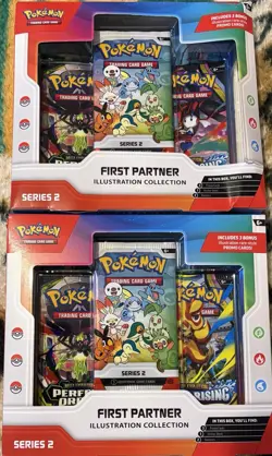 Pokemon TCG First Partner Illustration Collection Box Series 2 Sealed New DENTS! - Image 1