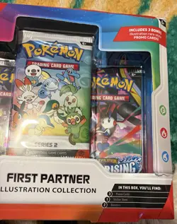 Pokemon TCG First Partner Illustration Collection Box Series 2 Sealed New DENTS! - Image 2