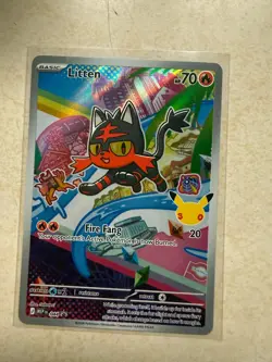 Litten 044 Holo Promo ME: Mega Evolution Promo Pokemon Holo Near Mint - Image 1