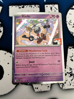 Pokemon Klefki Prize Pack Series 4 Cosmos Holo Play Stamped Promo 096/198 NM - Image 1