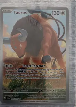 Pokemon TCG Chaos Rising Tauros Illustration Rare 096/086 Full Art - Image 1