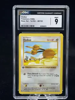 Doduo #48 1st Edition Base Set 1999 Pokemon Game CGC 9 💨 - Image 1