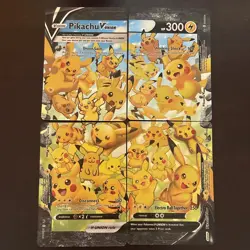 Pikachu V-Union [Set of 4] SWSH: Sword & Shield Promo Cards Holo - Image 1