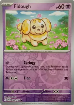 098/198 FIDOUGH REVERSE HOLO SCARLET & VIOLET POKEMON CARD - Image 1