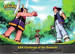 #EP4 Challenge of the Samurai - Topps Pokemon Series 2 - Blue Logo - Image 1
