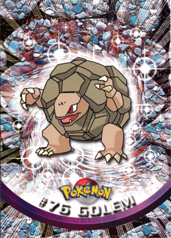Golem 76 - Topps Pokemon Series 1 MP - Image 1
