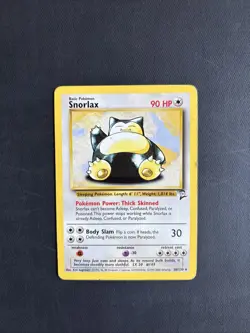 Pokemon TCG Snorlax 30/130 Base Set 2 Regular Rare Non-Holo 1999/2000 WOTC - MP - Image 1