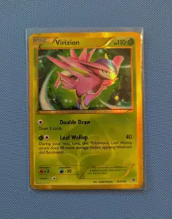 Pokemon Secret Rare Gold Shiny Virizion Holo Card, Plasma Blast 2013 - Image 1