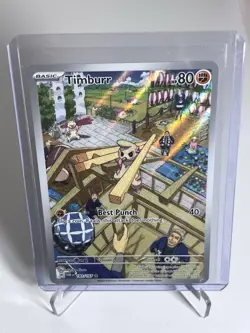 Pokemon TCG Timburr Holo Illustration Rare Card 183/167 Sv06 Twilight Masquerade - Image 1