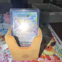 Eevee Plush Soft Deck Box Case for Pokemon TCG Standard Cards, 60ct Brown - Image 1