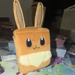 Eevee Plush Soft Deck Box Case for Pokemon TCG Standard Cards, 60ct Brown - Image 3