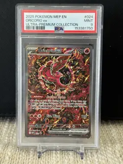 2025 POKEMON MEP EN-ME BLACK STAR PROMO #024 ORICORIO EX PSA 9 - Image 1