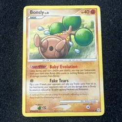Pokemon TCG Bonsly Card 71/130 Diamond & Pearl - Image 1