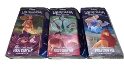 Disney Lorcana TCG The First Chapter Deck - Decks set of 3 Factory Sealed 4050368981912 - Image 1