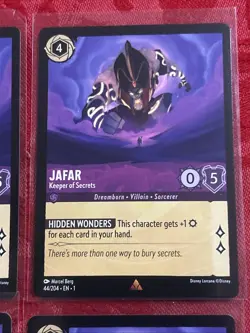4x Disney Lorcana The First Chapter - Jafar Keeper of Secrets - 44/204 x4 - Image 2