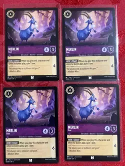 4x Disney Lorcana: Rise of the Floodborn - Merlin - Goat 51/204 X4 - Image 1