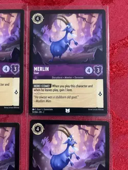 4x Disney Lorcana: Rise of the Floodborn - Merlin - Goat 51/204 X4 - Image 2